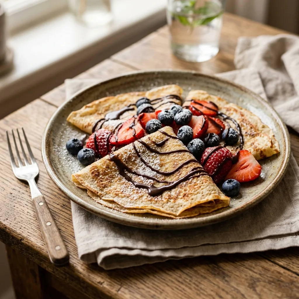 Crepes Dulces con Frutas