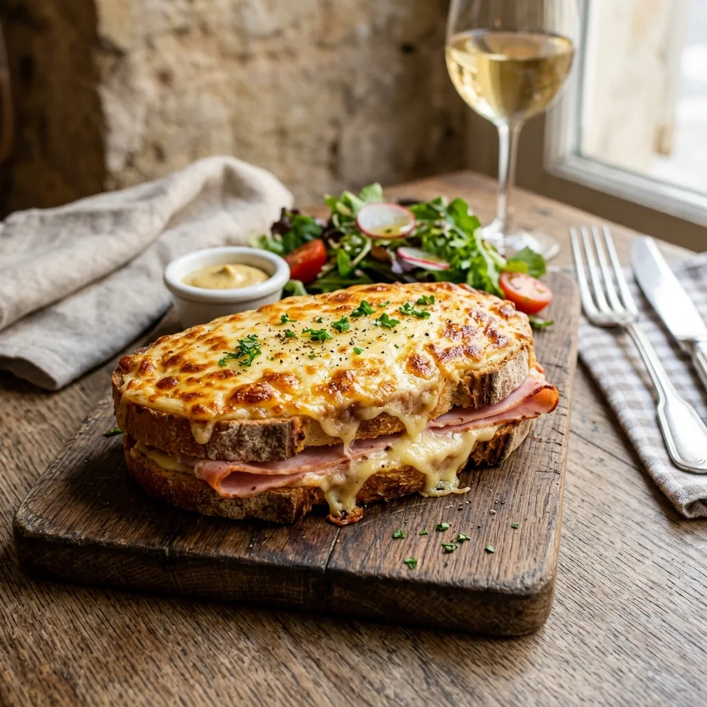 Sándwich Croque Monsieur Fácil al Horno