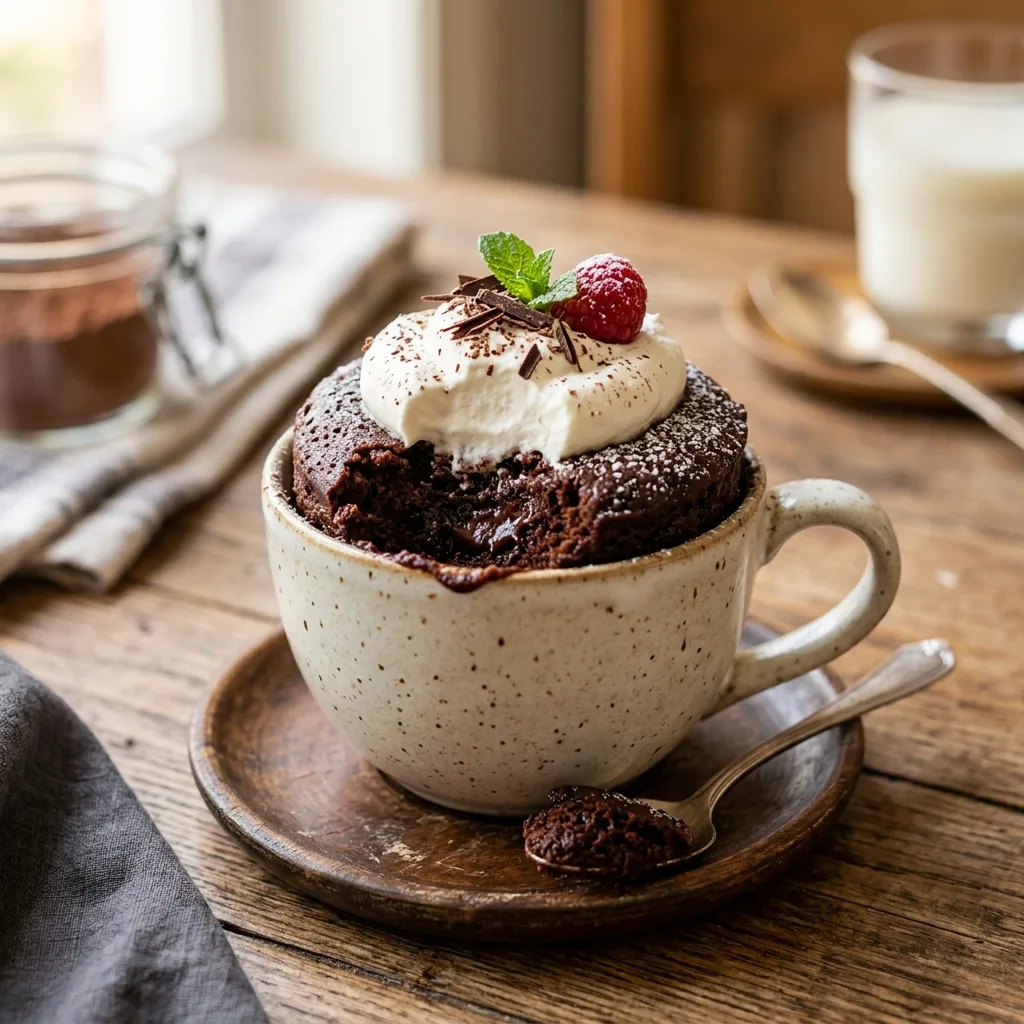 Mug Cake de Chocolate (Bizcocho a la Taza)