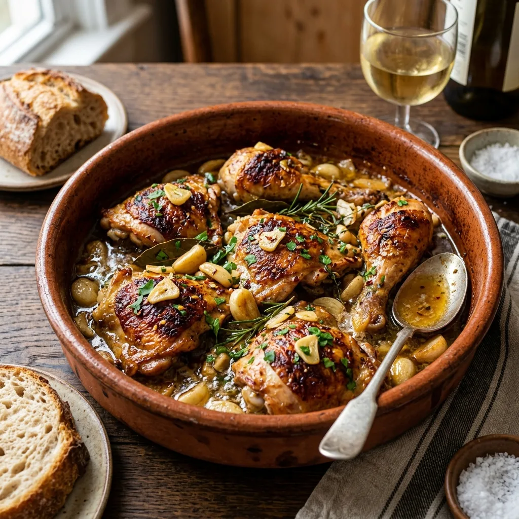 Pollo al Ajillo Tradicional
