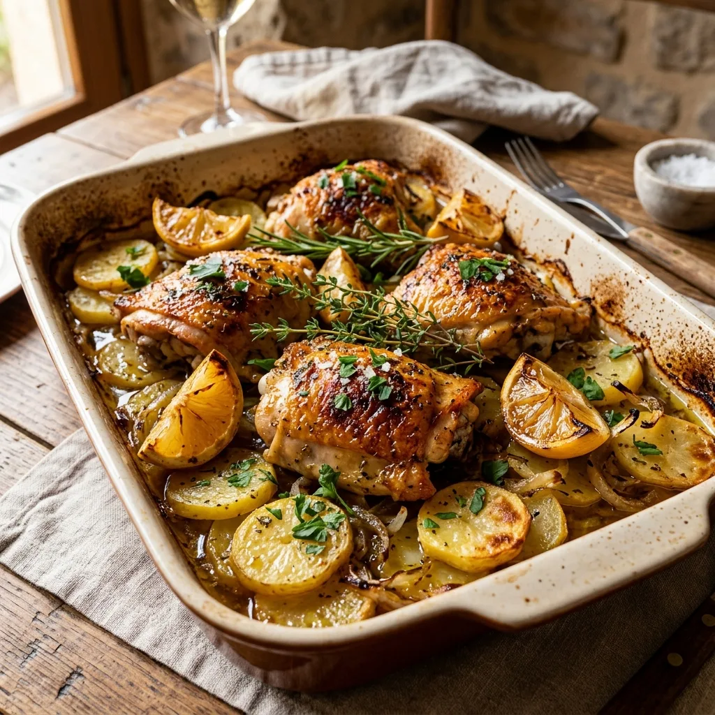 Pollo Asado Jugoso al Horno con Romero