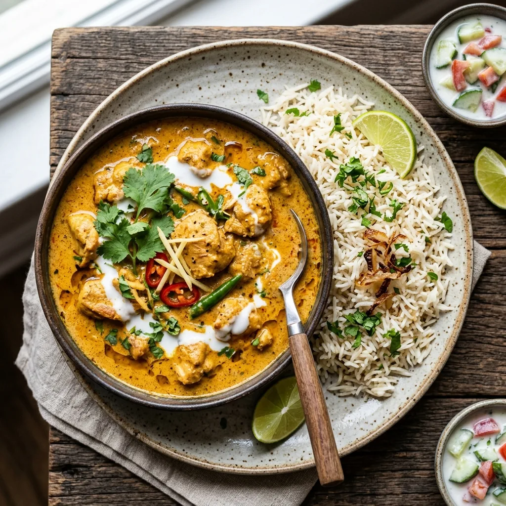 Pollo al Curry con Leche de Coco